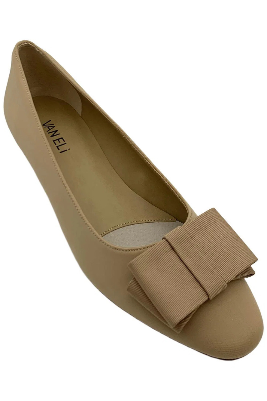 VANELi Women's Austine Slip-On Patent Heeled Pumps Champagne - Medium